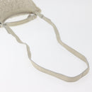 Jimmy Choo Shoulder Bag Leather Ivory Silver Auth BA12565A-9