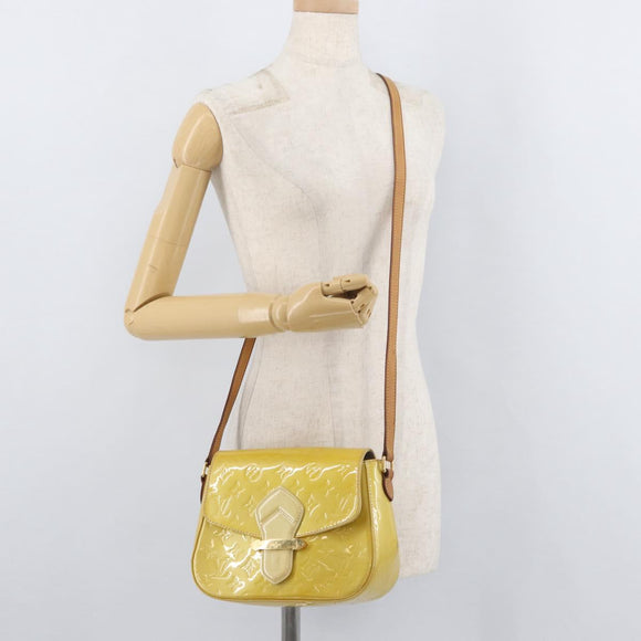 LOUIS VUITTON Vernis Bell Flower GM Tas Broncorail M91706 LV Auth BA12566