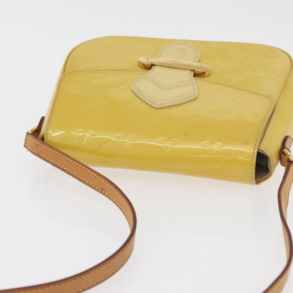 LOUIS VUITTON Vernis Bell Flower GM Tas Broncorail M91706 LV Auth BA12566