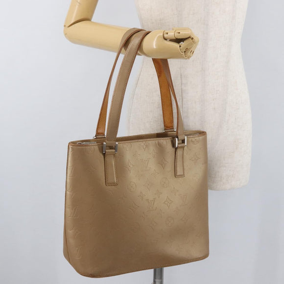 LOUIS VUITTON Monogram Mat Stockton Tote Bag Amble M55117 LV Auth BA12569