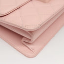 CHANEL Matelasse 25 Single Flap Chain Bag Caviar Skin Pink CC Auth BA1256AM-15