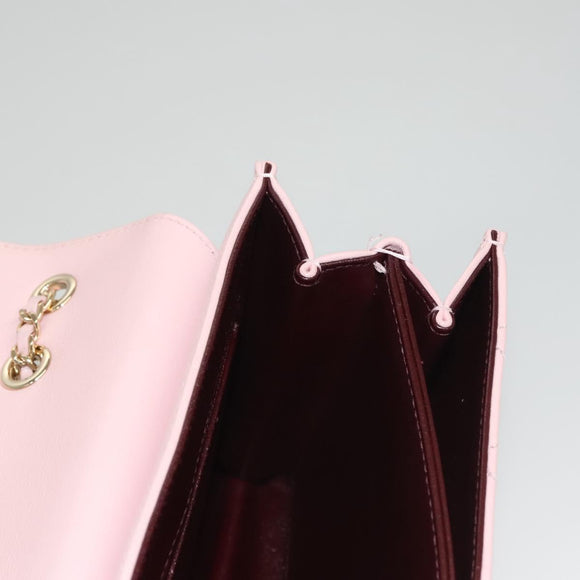 CHANEL Matelasse 25 Single Flap Chain Bag Caviar Skin Pink CC Auth BA1256AM