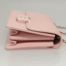 CHANEL Matelasse 25 Single Flap Chain Bag Caviar Skin Pink CC Auth BA1256AM-3