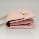 CHANEL Matelasse 25 Single Flap Chain Bag Caviar Skin Pink CC Auth BA1256AM-4