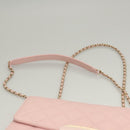 CHANEL Matelasse 25 Single Flap Chain Bag Caviar Skin Pink CC Auth BA1256AM-14
