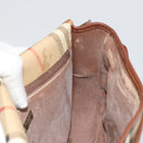 Burberrys Nova Check Shoulder Bag PVC Beige Gold Auth BA12570-19