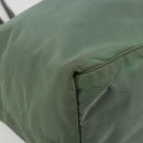 PRADA Tote Bag Nylon Green Gold Auth BA12579-14