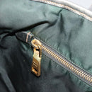 PRADA Tote Bag Nylon Green Gold Auth BA12579-21