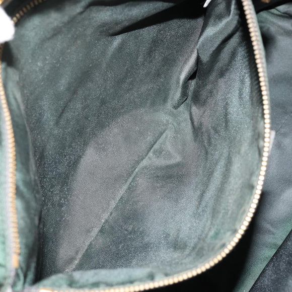 PRADA Tote Bag Nylon Green Gold Auth BA12579
