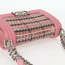 CHANEL Chain Matelasse Boy Chanel 20 Bag Lamb Skin Pink CC Auth BA1257AM-6