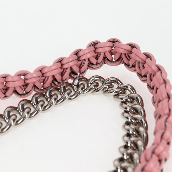 CHANEL Chain Matelasse Boy Chanel 20 Bag Lamb Skin Pink CC Auth BA1257AM