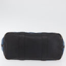 HERMES Garden Party PM Hand Bag Canvas Blue Silver Auth BA12580-6