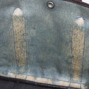 HERMES Garden Party PM Hand Bag Canvas Blue Silver Auth BA12580-20