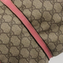 GUCCI GG Supreme Boston Bag PVC Beige Gold 193603 Auth BA12581-15