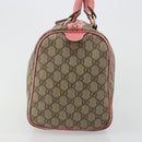 GUCCI GG Supreme Boston Bag PVC Beige Gold 193603 Auth BA12581-5