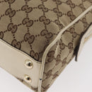 GUCCI GG Canvas Tote Bag Beige Gold 169971 Auth BA12582-13