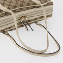 GUCCI GG Canvas Tote Bag Beige Gold 169971 Auth BA12582-7