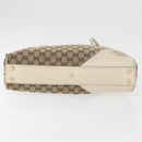 GUCCI GG Canvas Tote Bag Beige Gold 169971 Auth BA12582-9