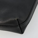 Salvatore Ferragamo Vara Ribbon Shoulder Bag Leather Silver Black Auth BA12583-10