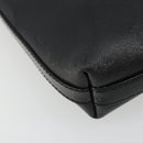 Salvatore Ferragamo Vara Ribbon Shoulder Bag Leather Silver Black Auth BA12583-11