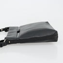 Salvatore Ferragamo Vara Ribbon Shoulder Bag Leather Silver Black Auth BA12583-5