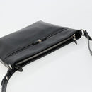 Salvatore Ferragamo Vara Ribbon Shoulder Bag Leather Silver Black Auth BA12583-6