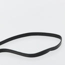 Salvatore Ferragamo Vara Ribbon Shoulder Bag Leather Silver Black Auth BA12583-8