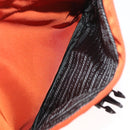 PRADA Shoulder Bag Nylon Orange Silver Auth BA12584A-23