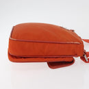 PRADA Shoulder Bag Nylon Orange Silver Auth BA12584A-4