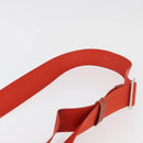PRADA Shoulder Bag Nylon Orange Silver Auth BA12584A-8