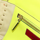 VALENTINO Tote Bag Leather 2way Yellow Gold Auth BA12585A-26