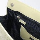 BURBERRY Shoulder Bag Leather Green Silver Auth BA12588A-19