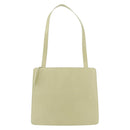 BURBERRY Shoulder Bag Leather Green Silver Auth BA12588A-2