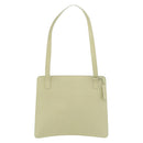 BURBERRY Shoulder Bag Leather Green Silver Auth BA12588A-3