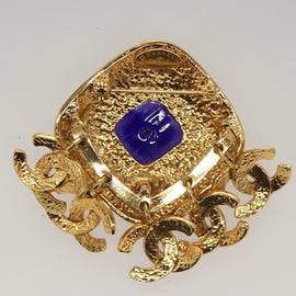 CHANEL Brooch metal Gold CC Auth BA1258AM - 0