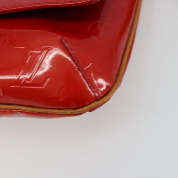 LOUIS VUITTON Monogram Vernis Thompson Street Tasche Rot Rouge M91094 Auth BA12592