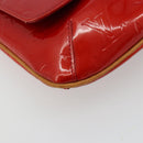 LOUIS VUITTON Monogram Vernis Thompson Street Tasche Rot Rouge M91094 Auth BA12592-17