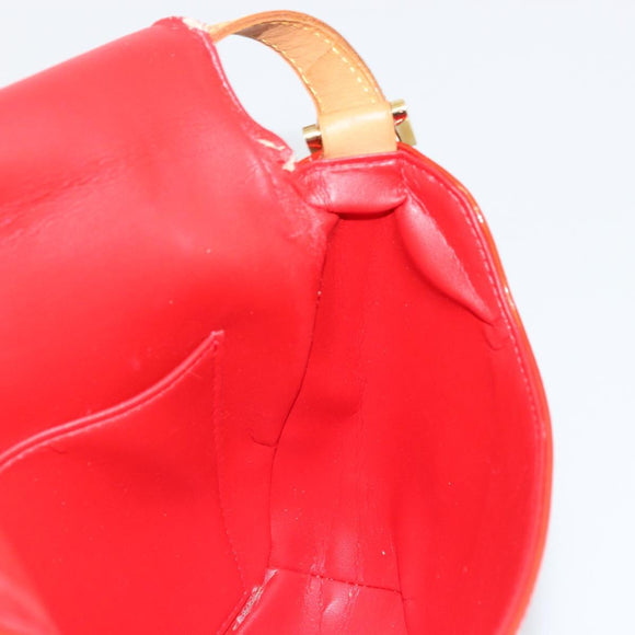LOUIS VUITTON Monogram Vernis Thompson Street Tasche Rot Rouge M91094 Auth BA12592