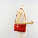 LOUIS VUITTON Monogram Vernis Thompson Street Tasche Rot Rouge M91094 Auth BA12592-24