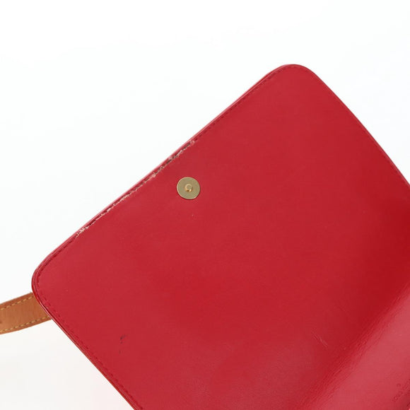 LOUIS VUITTON Monogram Vernis Thompson Street Tasche Rot Rouge M91094 Auth BA12592