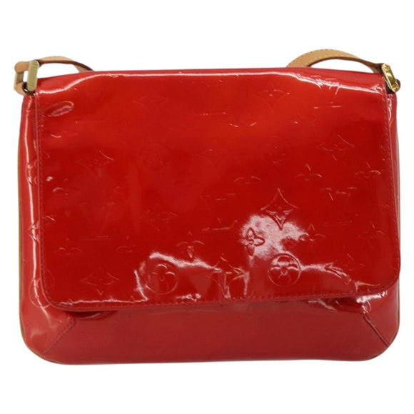 LOUIS VUITTON Monogram Vernis Thompson Street Tasche Rot Rouge M91094 Auth BA12592