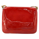 LOUIS VUITTON Monogram Vernis Thompson Street Tasche Rot Rouge M91094 Auth BA12592-2