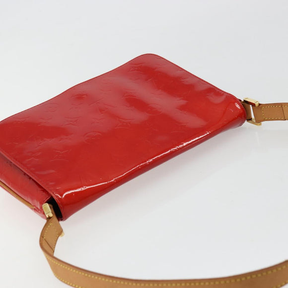 LOUIS VUITTON Monogram Vernis Thompson Street Tasche Rot Rouge M91094 Auth BA12592
