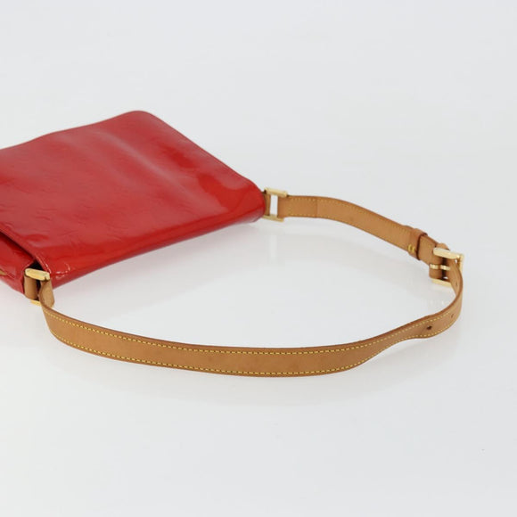 LOUIS VUITTON Monogram Vernis Thompson Street Tasche Rot Rouge M91094 Auth BA12592