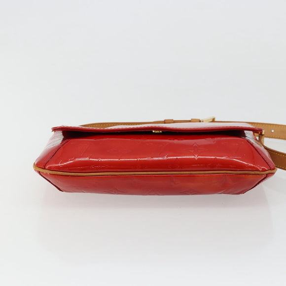 LOUIS VUITTON Monogram Vernis Thompson Street Tasche Rot Rouge M91094 Auth BA12592