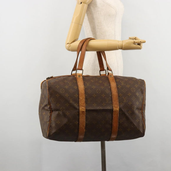 LOUIS VUITTON Monogram Sac Souple 45 Boston Tas M41624 LV Auth BA12596