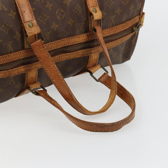 LOUIS VUITTON Monogram Sac Souple 45 Boston Tas M41624 LV Auth BA12596