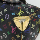 LOUIS VUITTON Monogram Multicolor Speedy 30 Hand Bag Black M92642 Auth BA12597-11