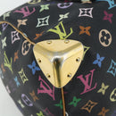 LOUIS VUITTON Monogram Multicolor Speedy 30 Hand Bag Black M92642 Auth BA12597-12