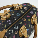 LOUIS VUITTON Monogram Multicolor Speedy 30 Hand Bag Black M92642 Auth BA12597-6